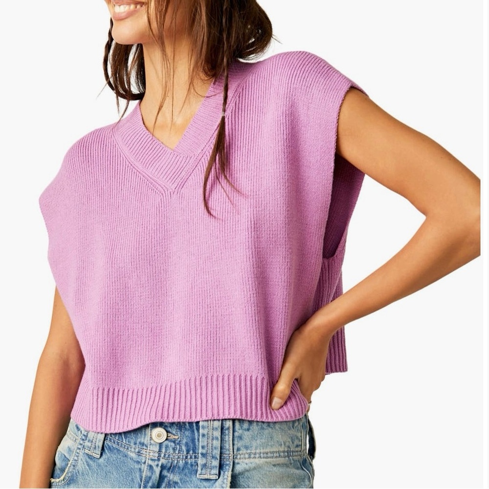 DONATING TOMORROW Free People Easy Street Vest, size S, NWOT